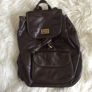 Vintage leather backpack